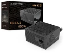 Montech BETA 2 80 PLUS Bronze įkroviklis, ATX 3.1 - 650 Watt, juodas