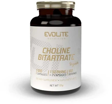 EvoLite Choline Bitartrate 120 kaps. (cholino bitartratas)