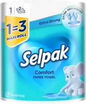 Popierinis rankšluostis SELPAK Maxi Roll 270 vnt.lapelių, 36,1 m. kaina