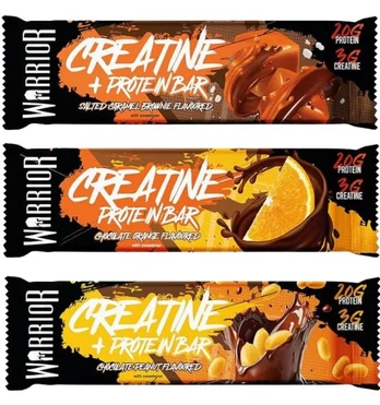 Warrior Creatine Bar, Chocolate Peanut, 75 g