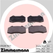 Stabdžių trinkelių rinkinys, diskinis stabdys ZIMMERMANN 25528.150.1 kaina