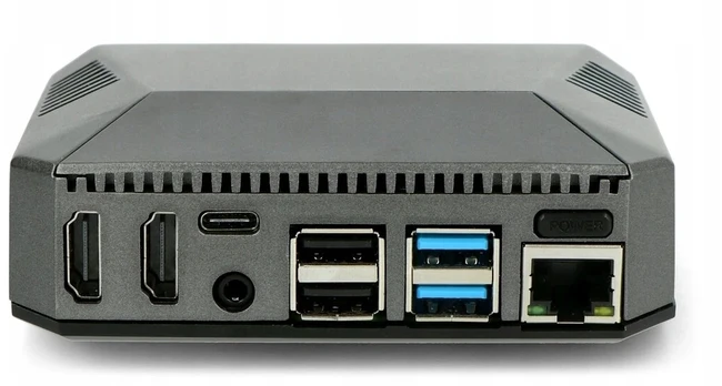 Argon One korpusas Raspberry Pi 4b aliumininis su ventiliatoriumi + maitinimo šaltinis