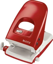 Skylmuša Leitz 5138, raudonas, iki 40 lapų, metalinis kaina