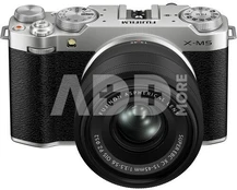 Fujifilm X-M5 + 15-45mm silver kaina