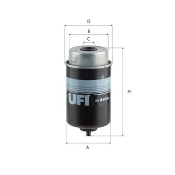 UFI 24.A86.00 Kuro filtras