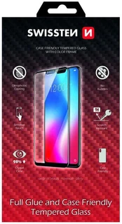 Swissten Full Face Tempered Glass Apple iPhone 7 / 8 Black kaina