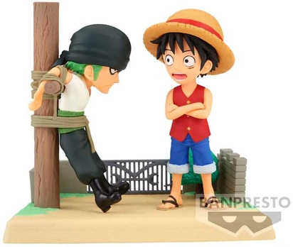 Banpresto One Piece Log Stories Monkey D Luffy & Roronoa Zoro figure 7cm
