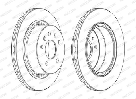 FERODO DDF1366C Brake Disc
