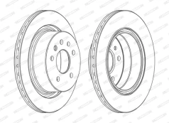 FERODO DDF1366C Brake Disc kaina