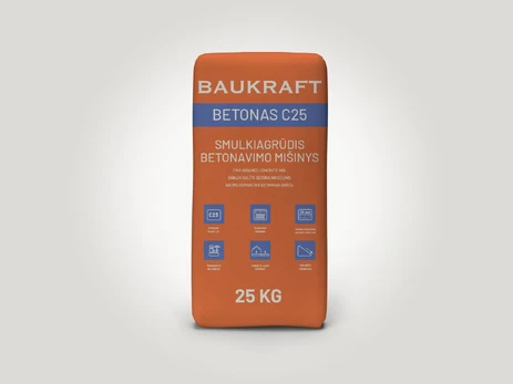 Betonas BAUKRAFT C25, 25 kg