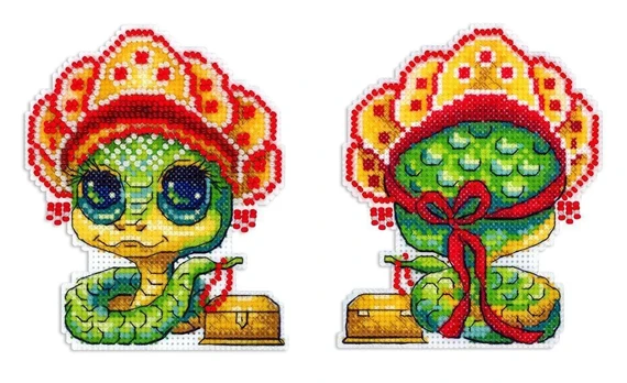 Cross stitch kit "Snake with a crown" SR-1159