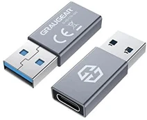 USB adapteris Graugear USB-C - USB Silver (G- AD- CTA- 10G)