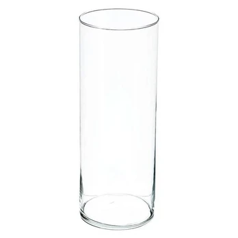 Glass Cilindrinė stiklo vaza, 40 cm