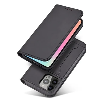 Dėklas Magnet Card Case for iPhone 13 Pro Max Juodas