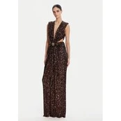 Elisabetta Franchi Vakarinė suknelė ABR4852E2 644 Ruda Regular Fit
