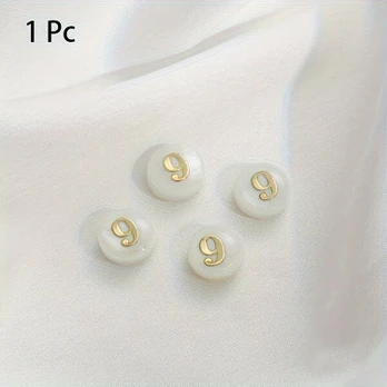 Kriauklės karoliukas, 8 mm, 9