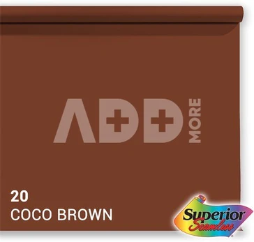 Superior Background Paper 20 Coco Brown 1.35 x 11m