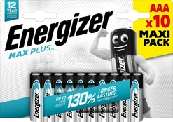 ENERGIZER MAX PLUS AAA 10-PACK kaina