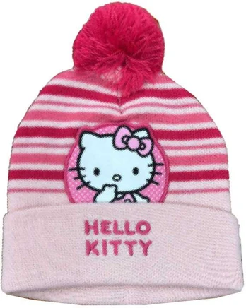 Hello Kitty šviesiai rožinė vaikiška kepurė