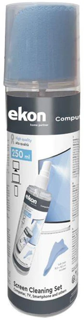 Valiklis EKON Liquid for screens with cloth, 250 ml