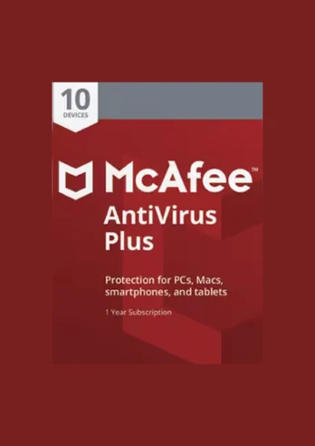 McAfee AntiVirus Plus 1 Year, 10 Devices Key LATAM
