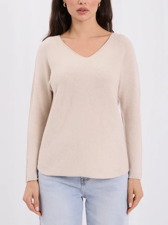 Italy Moda Sweter-IT-SW-0810.28-smėlio spalva