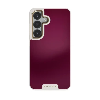 Dark Cherry - Samsung Galaxy S25 Plus Case, Elite Light (Magnetic) / Gold