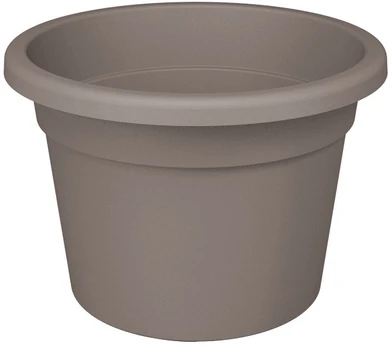 Plastikinis kambarinis vazonas PREMIUM, 39,7 x 27,7 cm., pilkas
