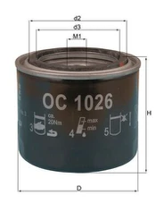 MAHLE OC1026 Alyvos filtras