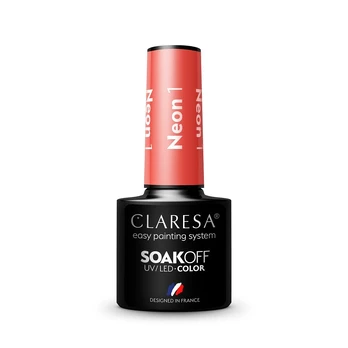 Claresa Soak Off UV/LED Neoninis hibridinis lakas 1 5g