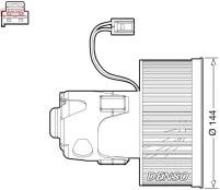 Vidaus pūtiklis DENSO DEA05008 kaina