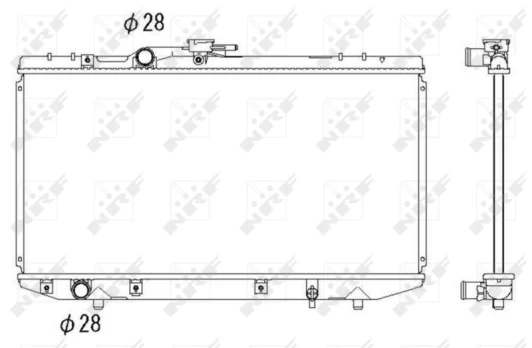 Variklio radiatorius NRF NRF 53269