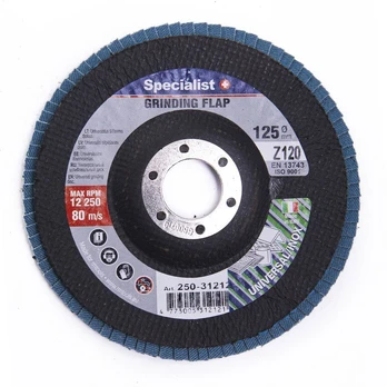 Žiedlapinis šlifavimo diskas SPECIALIST+, 125 x 22,22 mm, cirkonis, ZK120