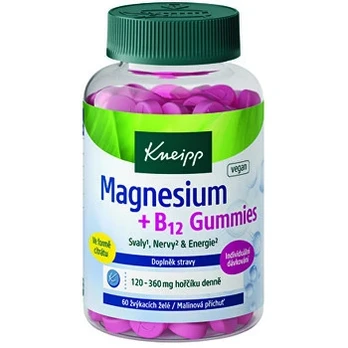 „Kneipp Magnesium + B12“ guminukai – maisto papildas (60 vnt.)