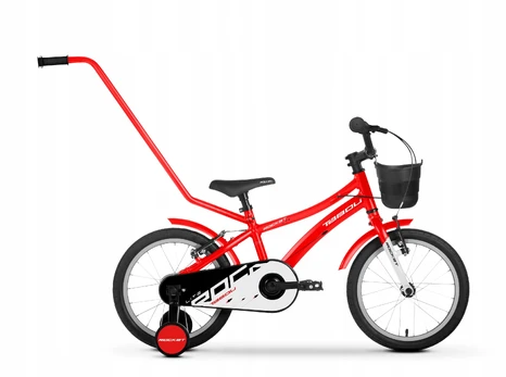 Dviratis Tabou Rocket Lite 16 red-baltas