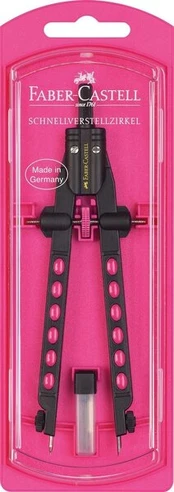 Faber-castell Kompasas su Greitu Reguliavimu, Neon Pink