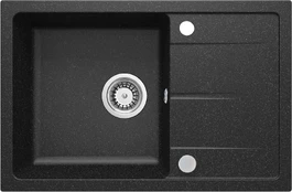 Deante granitinė virtuvinė plautuvė Deante Leda ZRD 2113, Graphite kaina