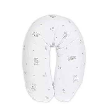 Maitinimo pagalvė Lorelli Little Rabbits Grey, balta, 190 cm