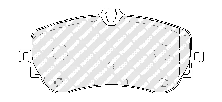 FERODO FVR5068 Brake pad set