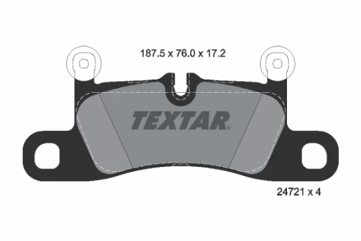 TEXTAR 2472101 Brake pad set