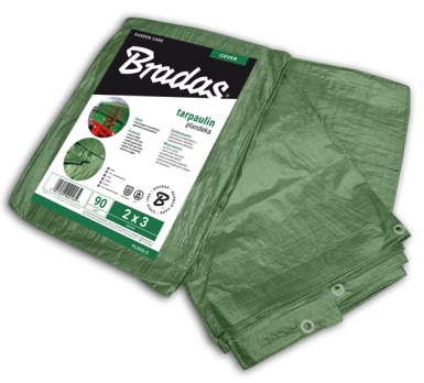 Sustiprintas tentas Bradas Green, 6m x 8m, 90 g/m²