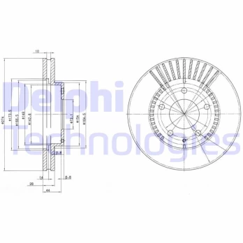 Stabdžių diskas DELPHI BG3232