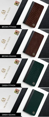 Prabangus natūralios odos dėklas Samsung Galaxy A54 5G