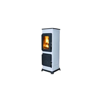 Plieninė krosnelė Thorma Bozen AT, 2.5 - 7.5 kW, balta