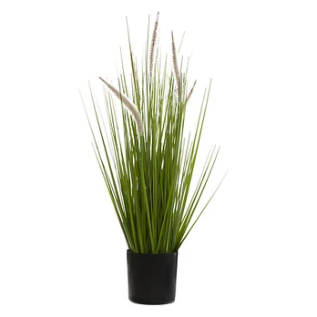 Dirbtinis augalas vazone, balta/žalia, 70 cm
