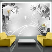 Artgeist Fototapetas - Orchids on sidabrinis kaina