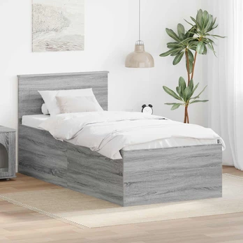 Lovos rėmas Pilkas Sonoma 75 x 190 cm Apdirbta mediena