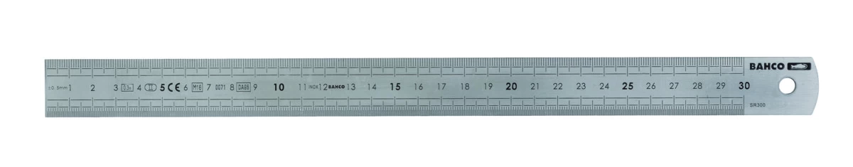 Bahco Nerūdijančio plieno liniuotė 600mmx30mm