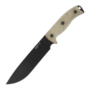 Ontario RAT 7 Nylon Sheath Black Edge Medžioklinis peilis