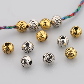 Karoliukai, Silvery 100pcs + Golden 100pcs